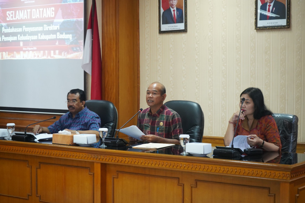 Rapat Pembahasan Laporan Antara Penyusunan Direktori Objek Pemajuan Kebudayaan Kabupaten Badung